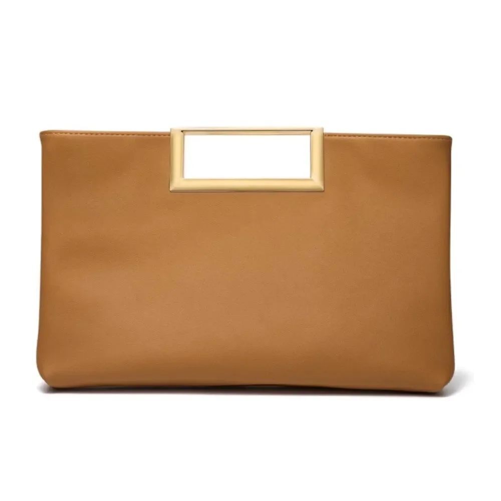 Leather Clutch Purse Evening Handbag - Picture 2 of 5